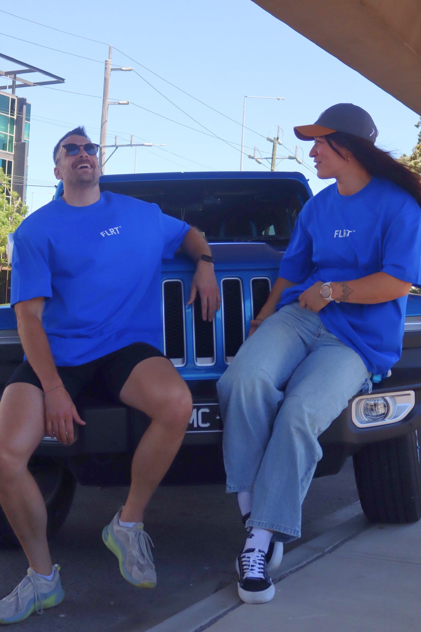 FLRT Original Oversized Heavyweight Tee - Blue