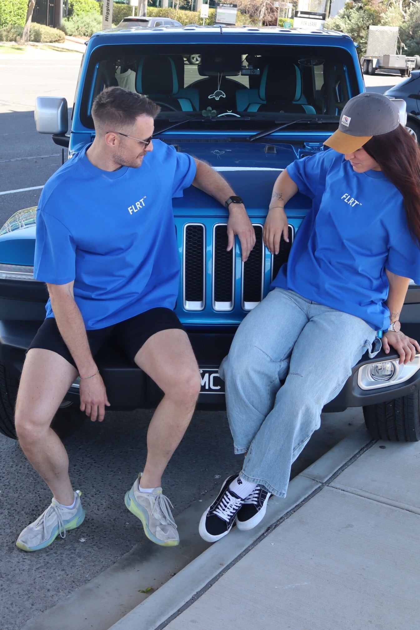 FLRT Original Oversized Heavyweight Tee - Blue