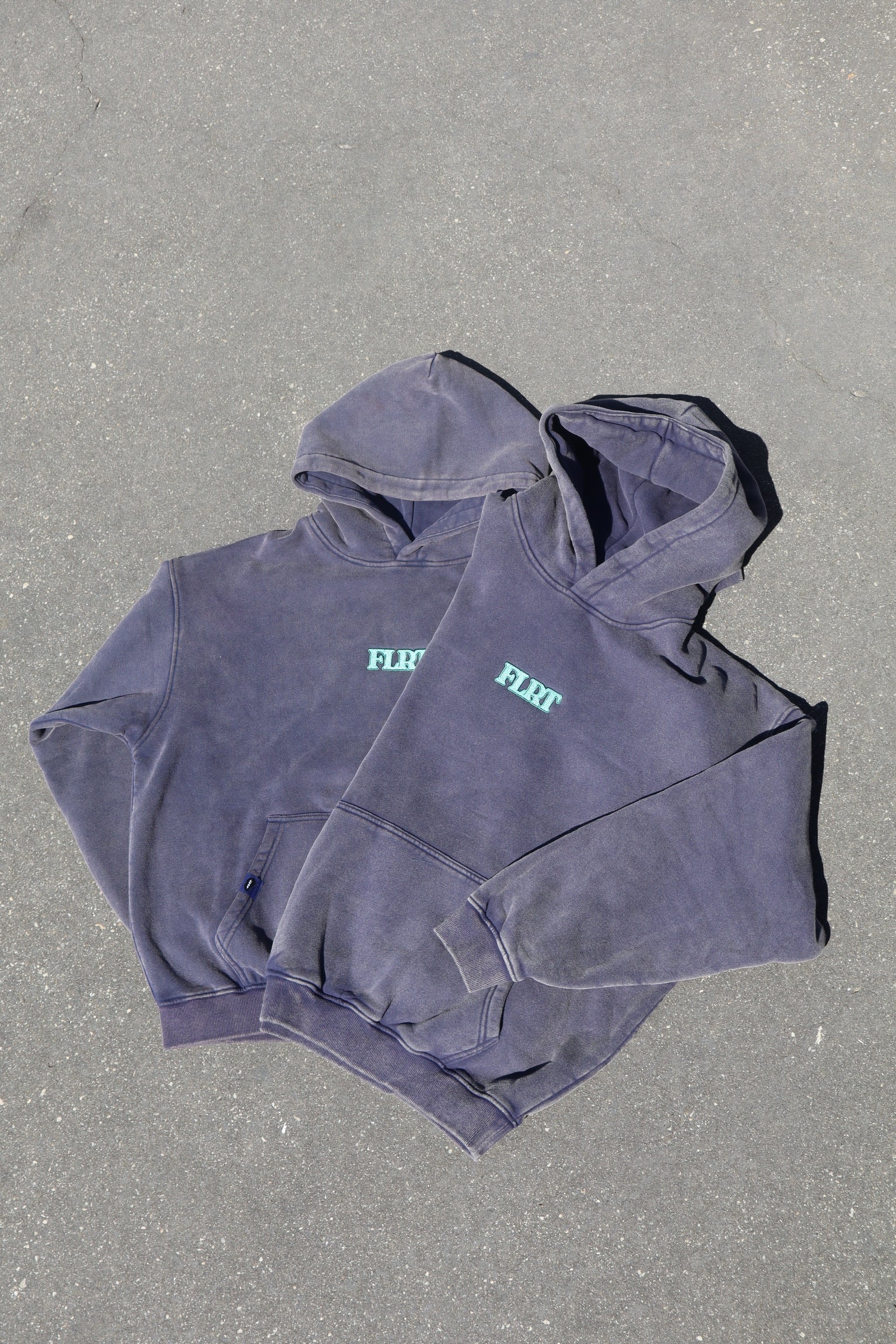FLRT Oversized Hoodie - Acid Wash