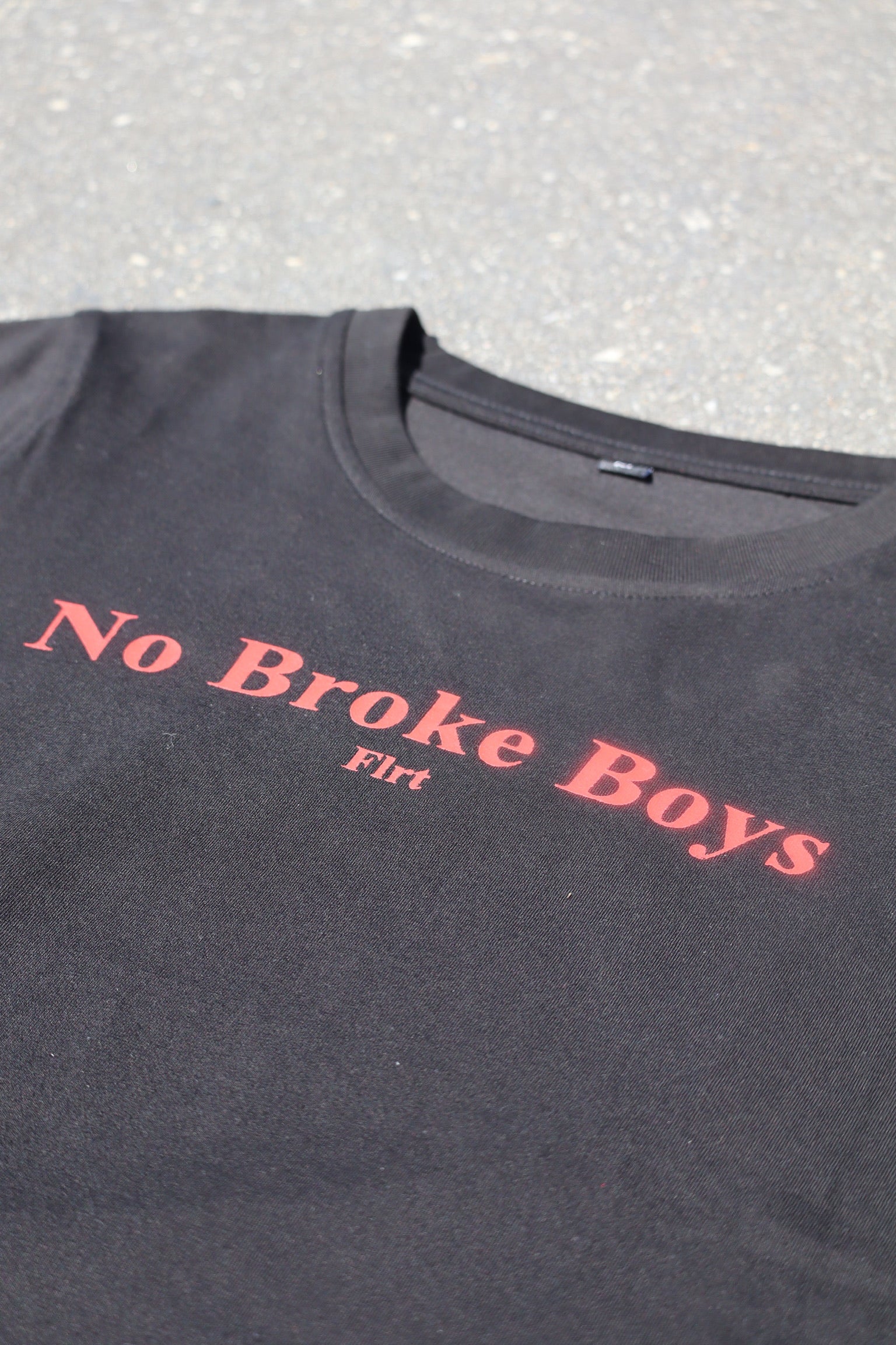 Women’s Baby Tee - “No Broke Boys”