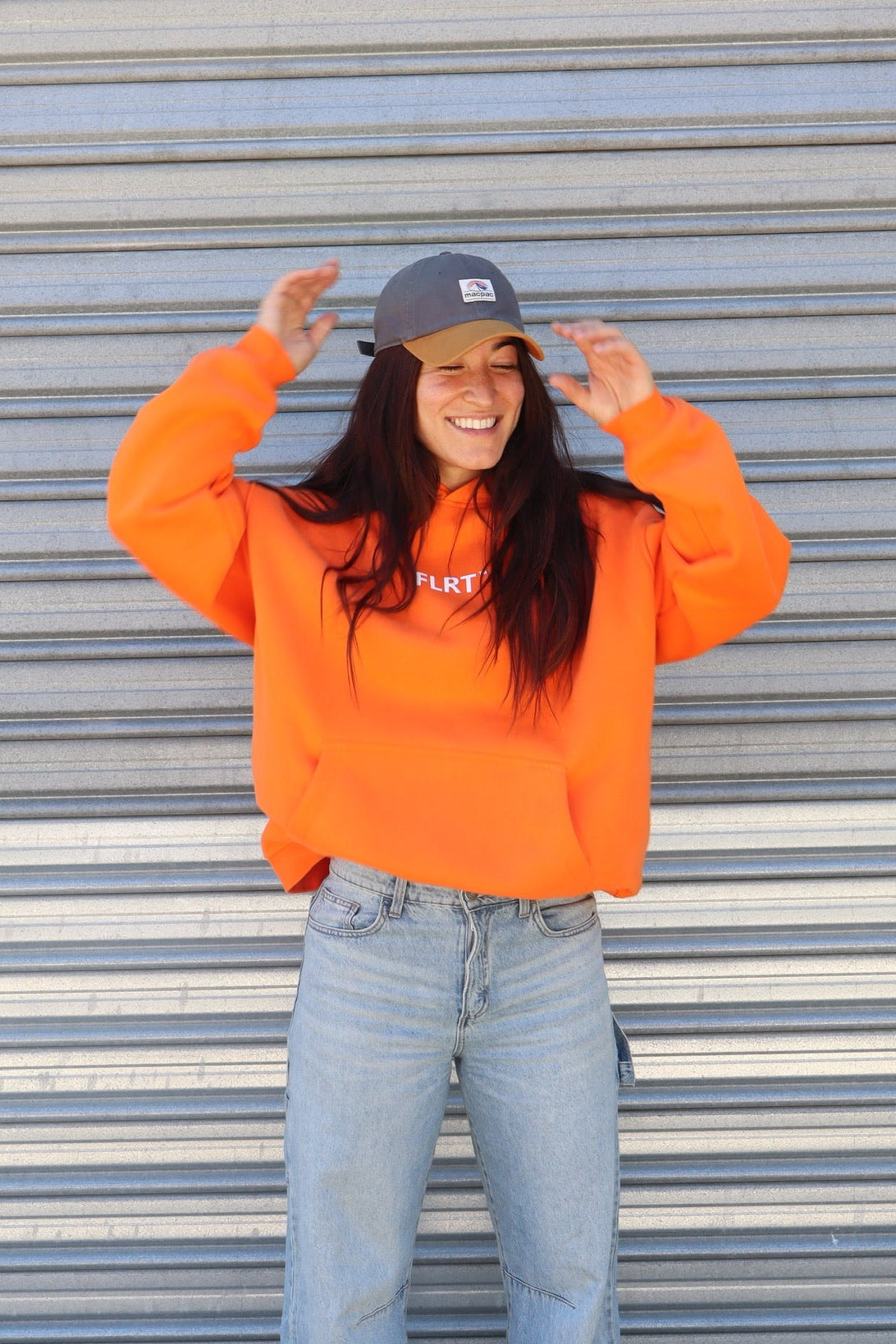 FLRT Original Oversized Hoodie - Bright Orange