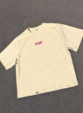 FLRT Original Oversize Box Tee - Cream/Cherry