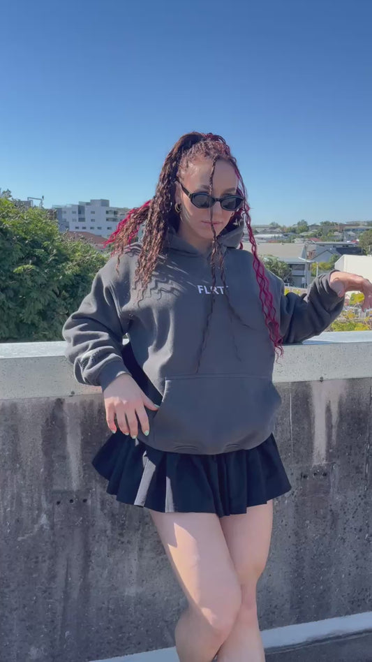 FLRT Original Oversized Hoodie - Washed Black