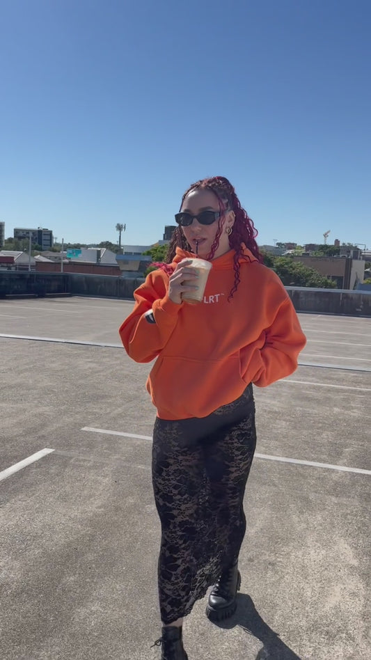 FLRT Original Oversized Hoodie - Bright Orange