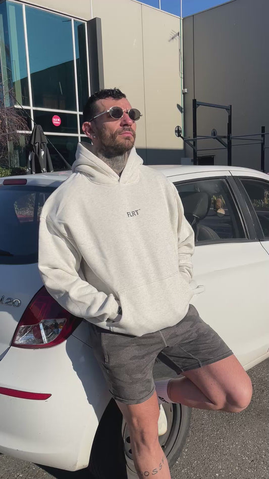 FLRT Oversized Hoodie - Oak Grey